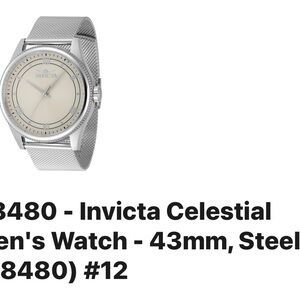 Invicta Celestial Watch - Silver Tone